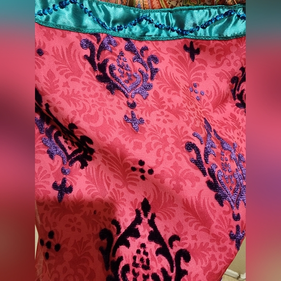 Jenni n Jess V neck Sleeveless Indie paisley damask mixed fabric print L NWT - Picture 2 of 6